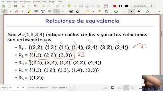 Matemáticas discretas I Clase 11 11 Relaciones antisimétricas