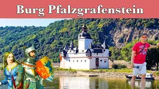Pflazgrafenstein, a unique castle that stands on the middle of the river.