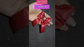 How to make easy bow #diy #art #craft#howtomake#easy#bow #shorts #shortsfeed #bowmaking #ytviral
