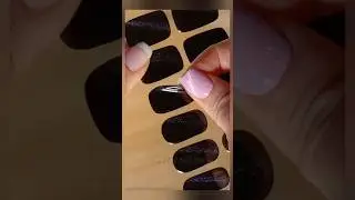 Midnight Black | Gel Nail Stickers #nails #nailtutorial #DIY #asmr #asmrsounds