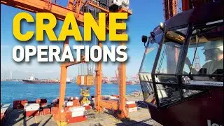 Live : Crane Operations on ship