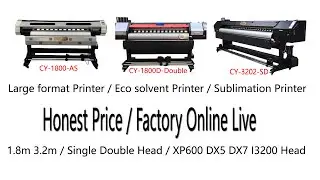 Price 1 8m 3.2m 10 feet Eco solvent Printer Factory Online Live