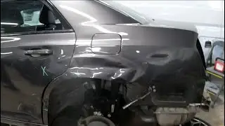 How to repair a damage Chrysler 300 quarter panel from start to finish