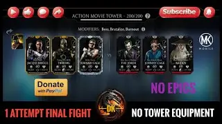 Action Movie Tower 200 & Reward 🎮 Mortal Kombat Mobile▫️MK Mobile #mortalkombatmobile #mkmobile #mkm