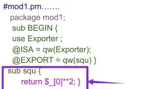Nested Module concept in Perl scripting language