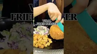 Viral Fried Burger🍔 #asmr #food #burger #viral #2025 #eat #cooking #eating #trend #viralfriedburger