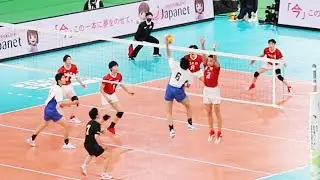 【春高バレー2023男子準決勝】駿台学園 vs 習志野　第１セット　佐藤遥斗　＜男子バレーボール＞