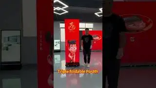 📢 Triple Foldable LED Poster &mdash; Big Impact, Small Space  #digitalsignage #leddisplay #smartdisplay