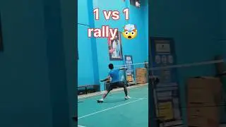 1 vs 1 rally🤯#youtubevlogging #badminton #badmintonlovers #youtube #sports#viral#shorts #short#india