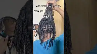 4 weeks of mini braids #viral #minibraids #haircare #lengthretention #type4hair #hairgrowth #fyp