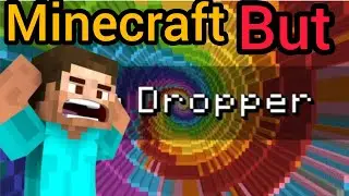 Minecraft but dropper | minecraft but world is dropper | #minecraft #yessmartypie #video #viral