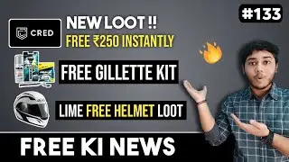 Cred new hidden loot | Free gillette kit | Free helmet from lime