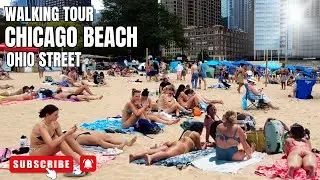 Walking Through Chicago: Ohio Street Beach in Stunning 4K Quality!