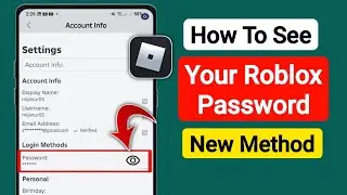 How To See Your Password in Roblox (New 2025) | How To Know Roblox Password