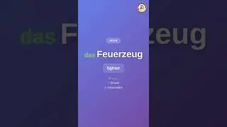 Learn German: das Feuerzeug - lighter 🇩🇪 | TELC A1 Vocabulary