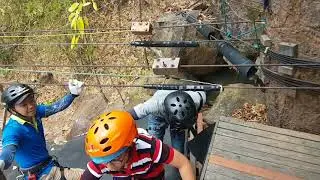 Dia & Babui @ Chiang Mai Zip Line ( Mar 2018 Thailand )