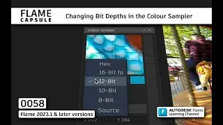 Flame Capsule 058 - Changing Bit Depths in the Colour Sampler - Flame 2023.1