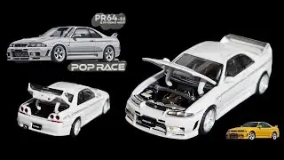 Nissan SKYLINE GT-R NISMO 400R Scala 1:64 (POP RACE)