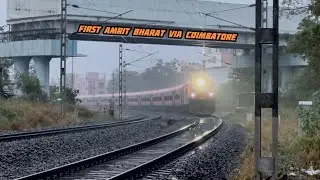 First commercial run of Nagercoil New Jalpaiguri Amrit Bharat Weekly Exp