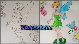 How to draw Tinkerbell step by step easy | Disney Fairy | Draw and color Tinkerbell #art