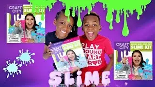 Testing KARINA GARCIA'S DIY SLIME KIT! Slushee Slime, Glow in the Dark & More!