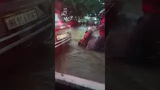 Gurgaon flood 1st sep 2025. #rain #gurgaon #milleniumcity #comedy