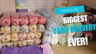 Видеоблог о вязании крючком | Моя самая большая в жизни доставка пряжи
