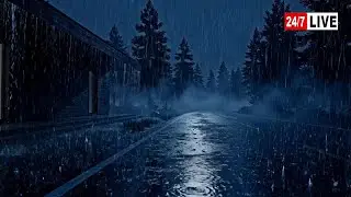 Barulho de Chuva para Dormir Rápido + Profundamente - Som de Chuva e Trovões #40 Nature White Noise