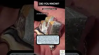 Did you know this Fact about Gallium...     |chemistry| facts| #shorts #science