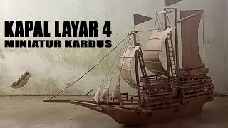 КАК СДЕЛАТЬ ПАРУСНЫЙ КОРАБЛЬ ИЗ КАРТОНА 4
