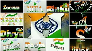 INDEPENDENCE DAY LETERS # NAME LATTER'S #2K19 INDEPENDENCE DAY NEW STYLE LETTER'S