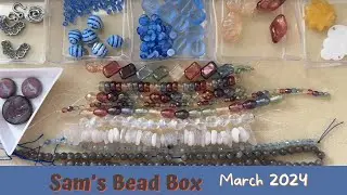 Unboxing Sam&rsquo;s Bead Box Subscription for the month of March 2024 - Rainbow Wishes