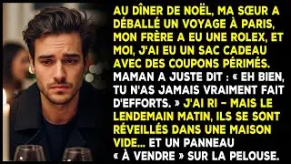 Au dîner de Noël, ma sœur a déballé un voyage à Paris— moi, des coupons périmés.
