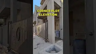 Corner Plot Elevation Design #elevationdesign #frontelevation #shortsfeed #shorts #youtubeshorts