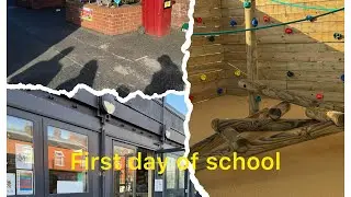 First day of school after summer holidays/new class new play grounds
