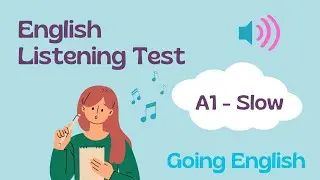 (A1) Spelling names Listening Test A1 Slow | Going English Prep 📝