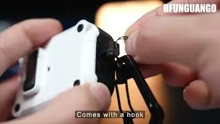 RFUNGUANGO for AirPods Pro 2nd/1st Generation Case Cover with Secure Lock Clip