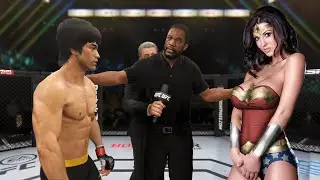 UFC 4 | Bruce Lee vs. Wonder Woman (Gal Gadot) (EA Sports UFC 4)