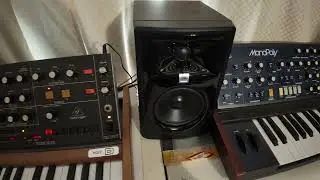 Behringer Poly D  Plus Monopoly A Two Synthesizer demo Loop Played by Al's