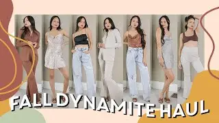 FALL DYNAMITE HAUL - Unboxing, Review & Try-On | Victoria Hui