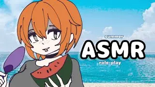 【ASMR】Summer Rainstorm with a doting friend 🎵