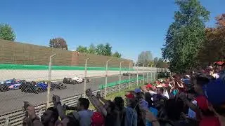 MONZA GP 2022 - First lap from Curva Grande (General Admission Prato)