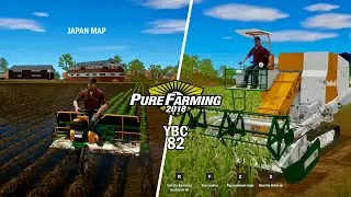 Pure Farming 2018 - #9  Japan - How to Plant Rice - Gameplay