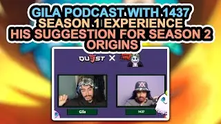 Axie Update: GILA PODCAST WITH 1437 | SEASON 1 EXPERIENCE | HIS SUGGESTION FOR SEASON 2 ORIGINS