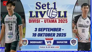🔥 Match Penuh Gengsi! | Samator vs Indomaret | Duel Seru Voli Indonesia 2025 🏐