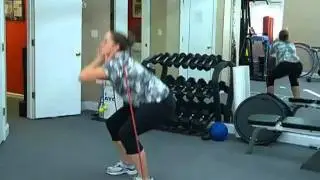 Resistance Band Front Squats  www.aycfit.com