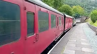 Llangollen Railway. Teddy Bear the diesel engine arrived at Llangollen Station. Sunday 14/9/2025.