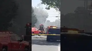 Live Housefire On Vine & I Street In Ontario California
