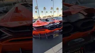 Hot Orange V12 Lamborghini Revuelto V12 Hybrid Supercar #cars #automobile #lamborghini #goals #fast