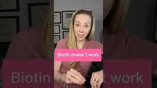 Biotin does not make your hair grow. #dermatologist #biotinforhair #biotinbenefits
